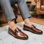 Premium Buckle Comfort Tassel Chocolate