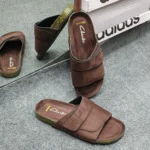 NS-Arizona Series Slide Sandals Chocolate - Image 2