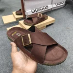 Cross Classic Suede Sandle For Men Chocolate