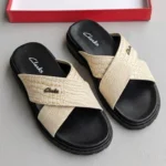Clarks Ultra Premium Soft Sandals for men white - Image 2