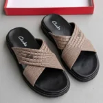 Clarks Ultra Premium Soft Sandals for men Gray - Image 2