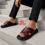 Lacoste Ultra Premium Soft Sandals for men Maroon