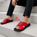 Clarks Ultra Premium Soft Sandals for men Red
