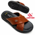 Lacoste Ultra Premium Soft Sandals for men Mustard - Image 2